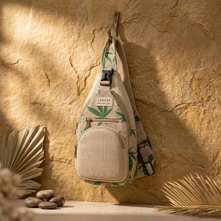 LAROSE Hemp Slingbag - Beige